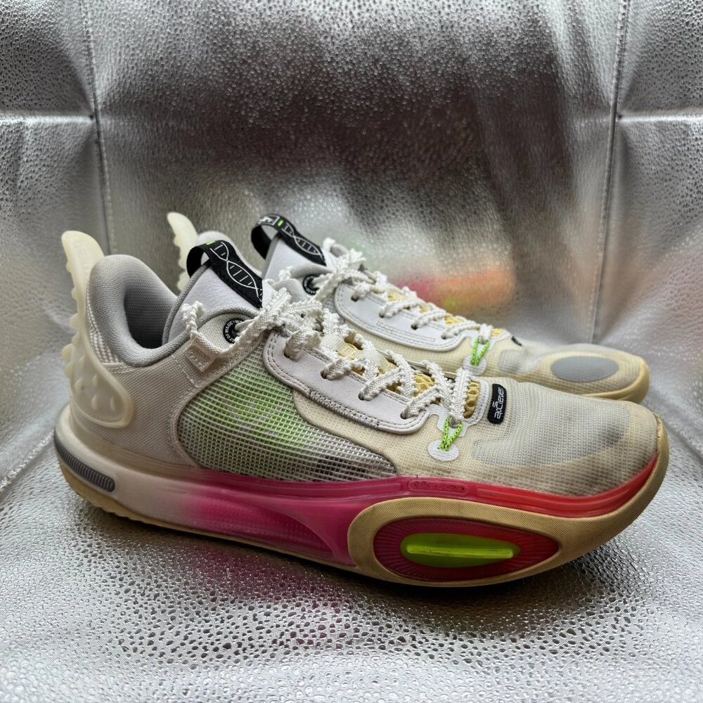 Size 9.5 Li-Ning Way of Wade All City 11 Blossom Mens Beige Sneaker‎ ABAT005-4